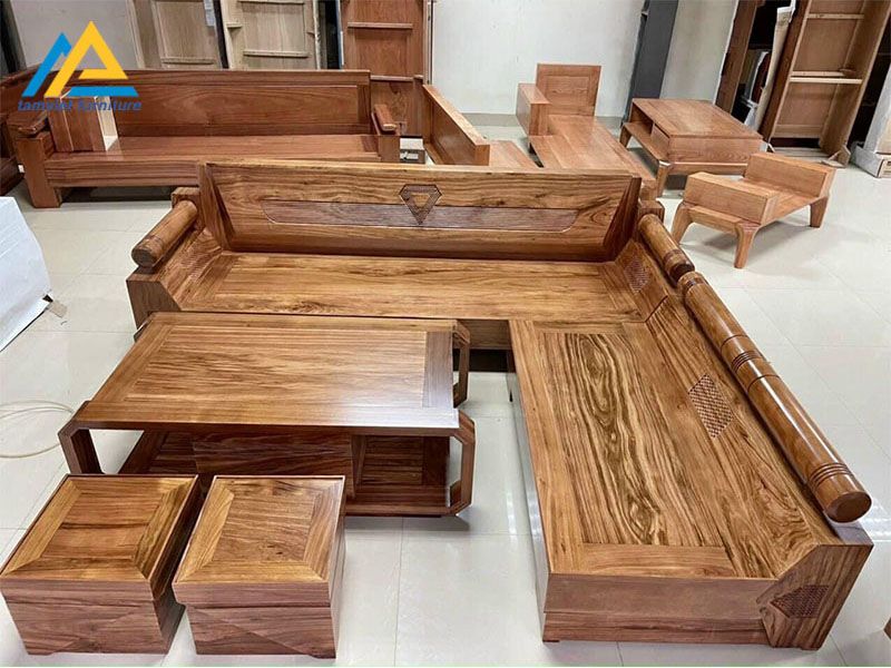 Bộ sofa gỗ hương đá SG-12