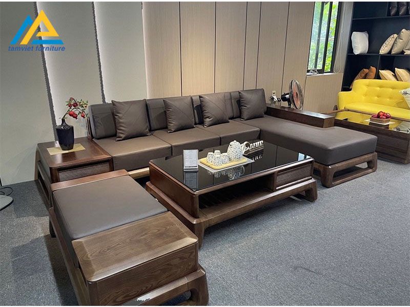 Ghế sofa gỗ sồi hiện đại SG-10