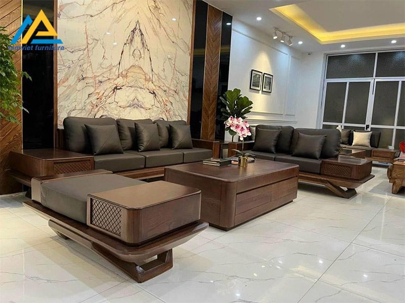 Ghế sofa gỗ sồi cao cấp SG-13