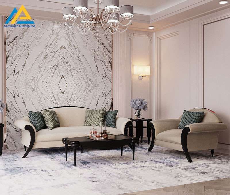 Ghế sofa nỉ gỗ sồi cao cấp SN-20