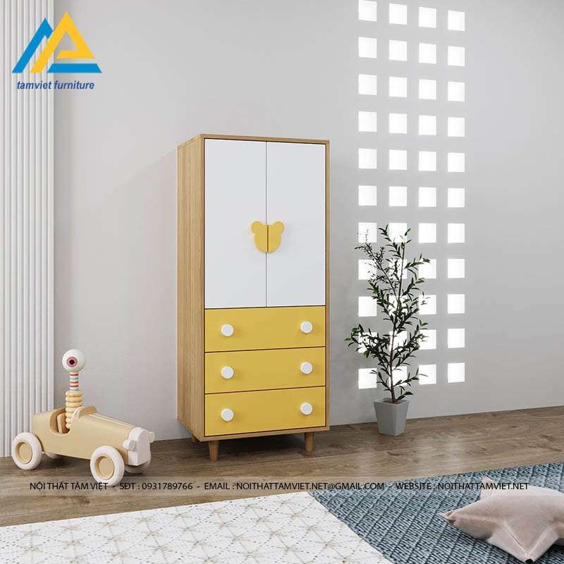 tu-quan-ao-tre-em-bang-go-TTE-6013.jpg Tủ đựng quần áo trẻ em gỗ công nghiệp TTE-6013