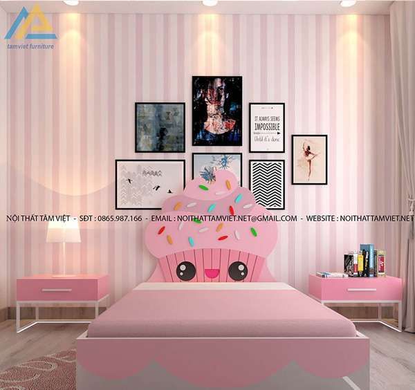 Mách Cha Mẹ Mẫu Giường Ngủ Cho Bé Gái 10 Tuổi Siêu Xinh