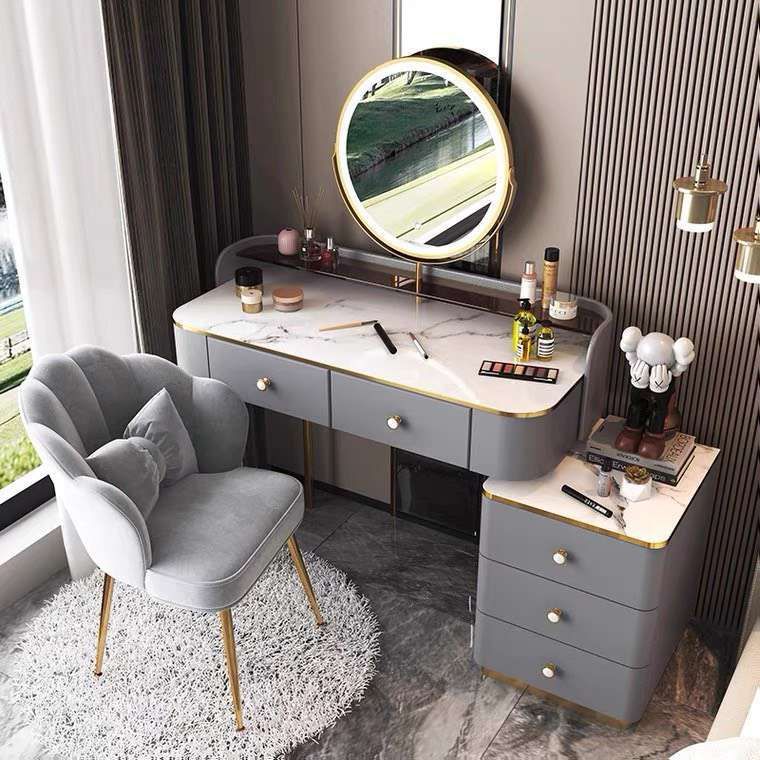 Top các mẫu bàn phấn bọc nỉ đẹp mê mẩn cho phái đẹp