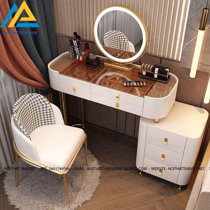 Mẫu bàn trang điểm tân cổ điển đẹp sang trọng và đẳng cấp