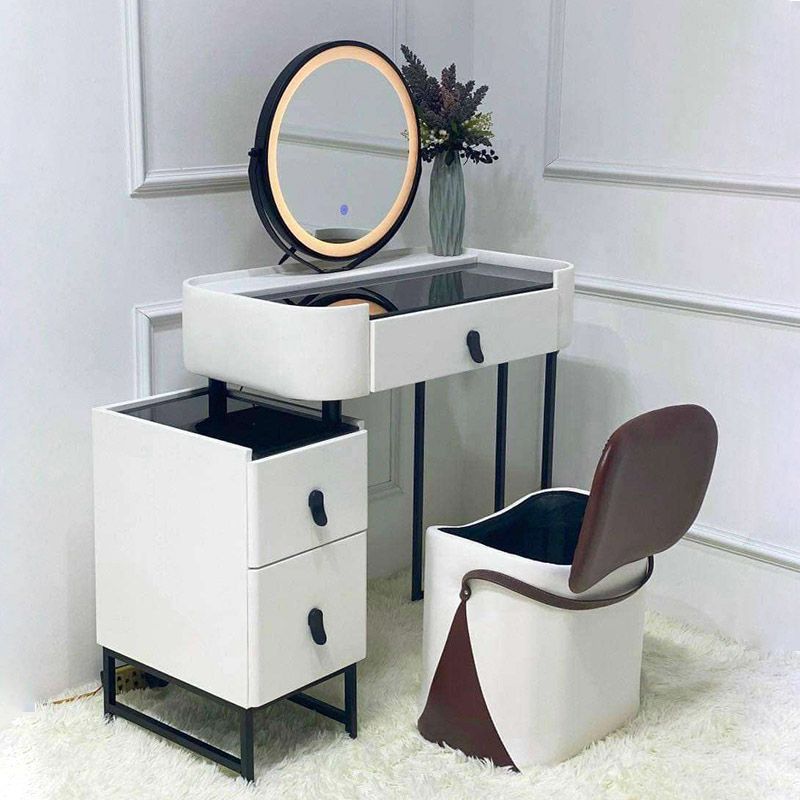 Bàn trang điểm gỗ bọc da BTD-36