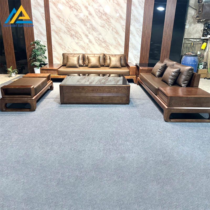 Bộ sofa gỗ sồi đẹp SG-25
