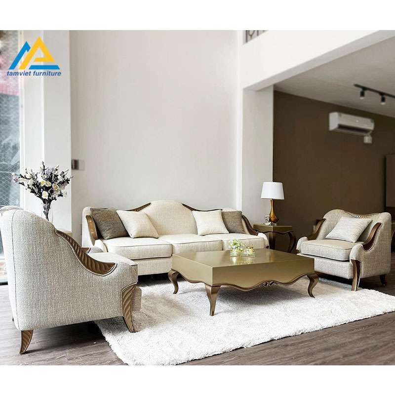 sofa nỉ chữ u