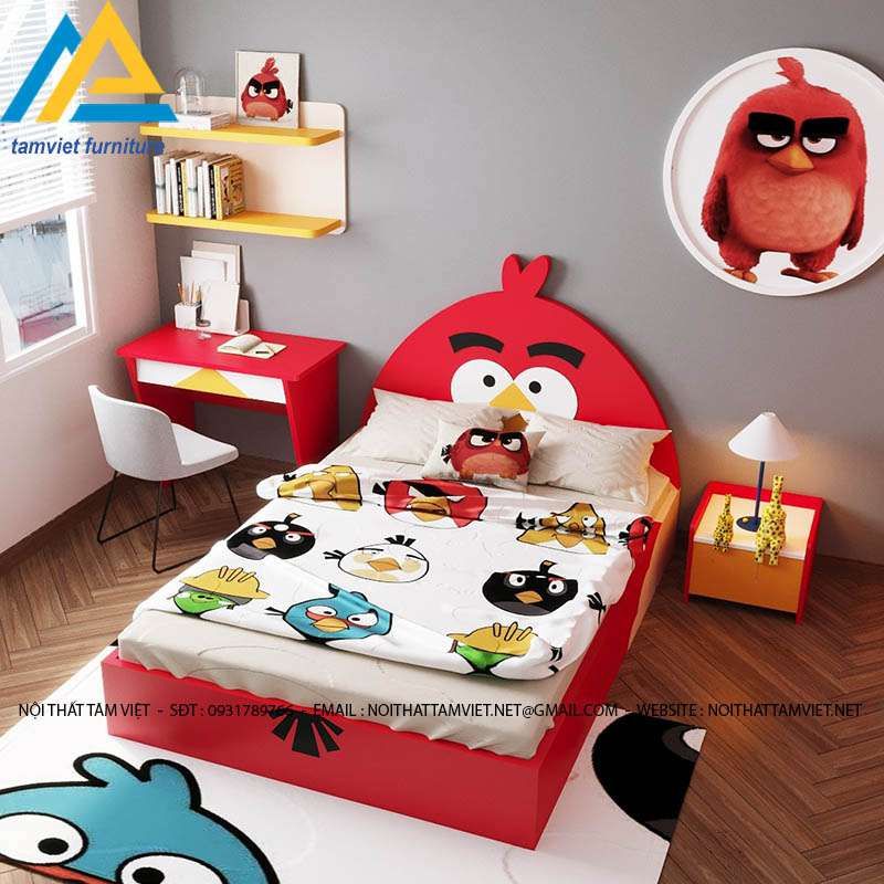 Combo nội thất phòng ngủ cho bé gỗ công nghiệp CPT-06