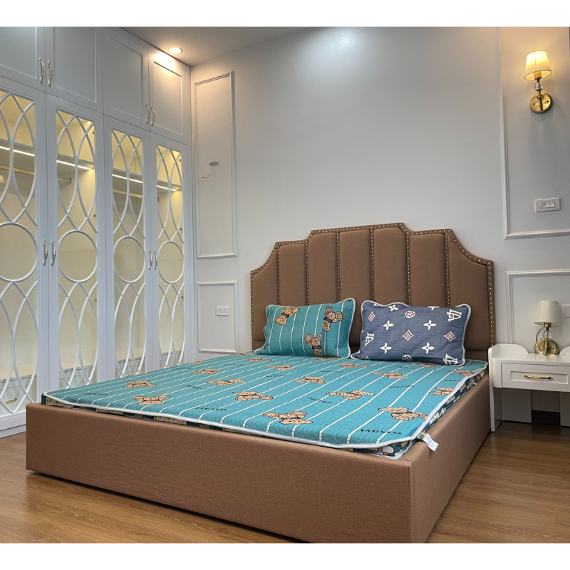 Combo phòng ngủ tân cổ điển gỗ công nghiệp CPN-15