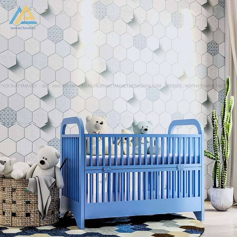 Cũi em bé gỗ công nghiệp CTE-704