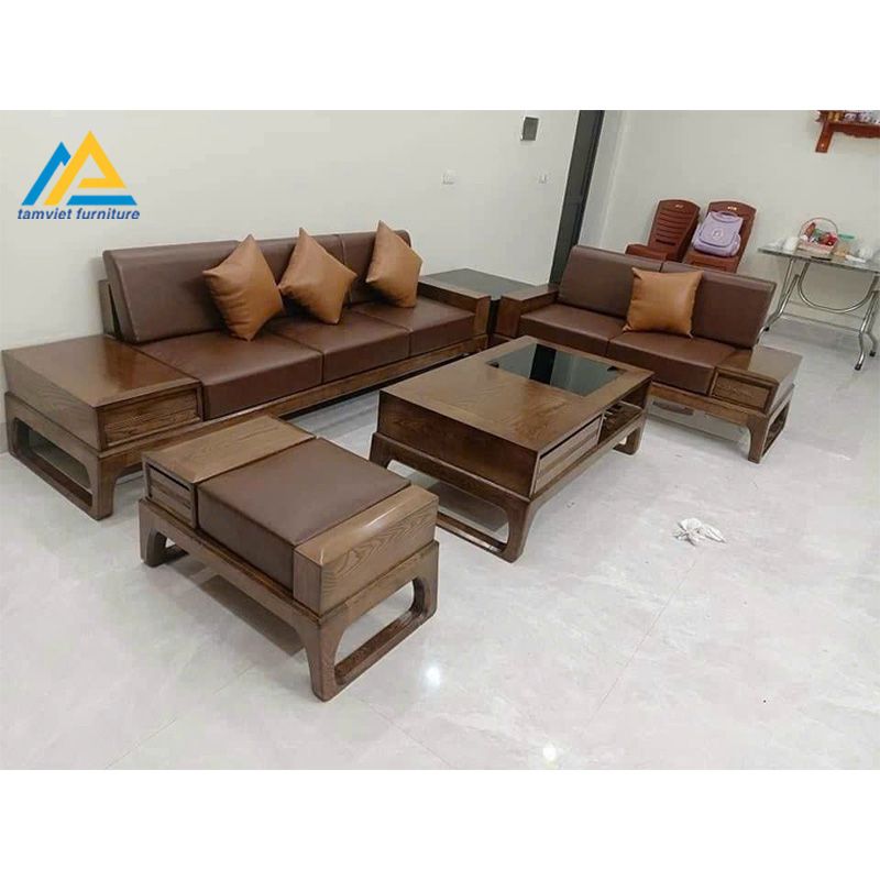 sofa gỗ cao cấp