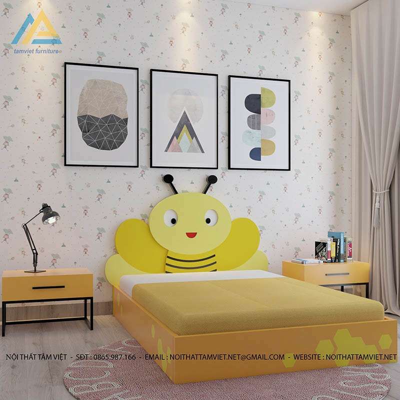 Giường ngủ gỗ công nghiệp cho bé giuong-ngu-go-cong-nghiep-cho-be