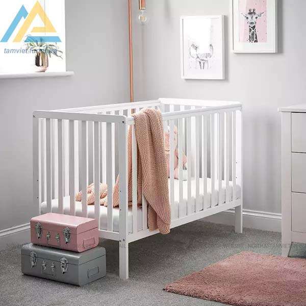 Cũi cho bé gỗ tự nhiên CTE-604