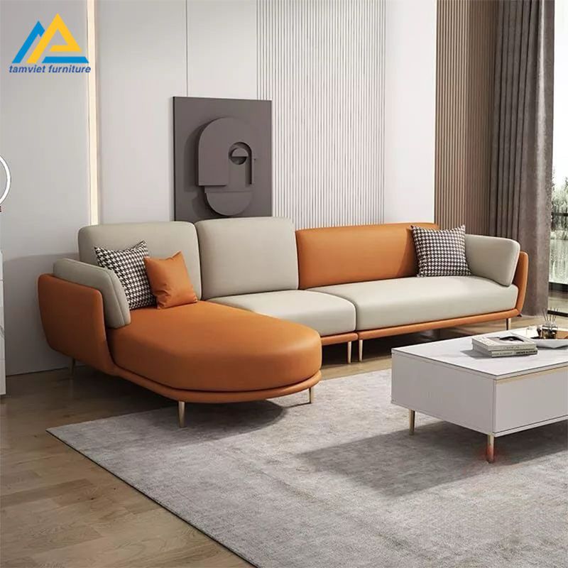 Sofa da góc L đẹp SD-61