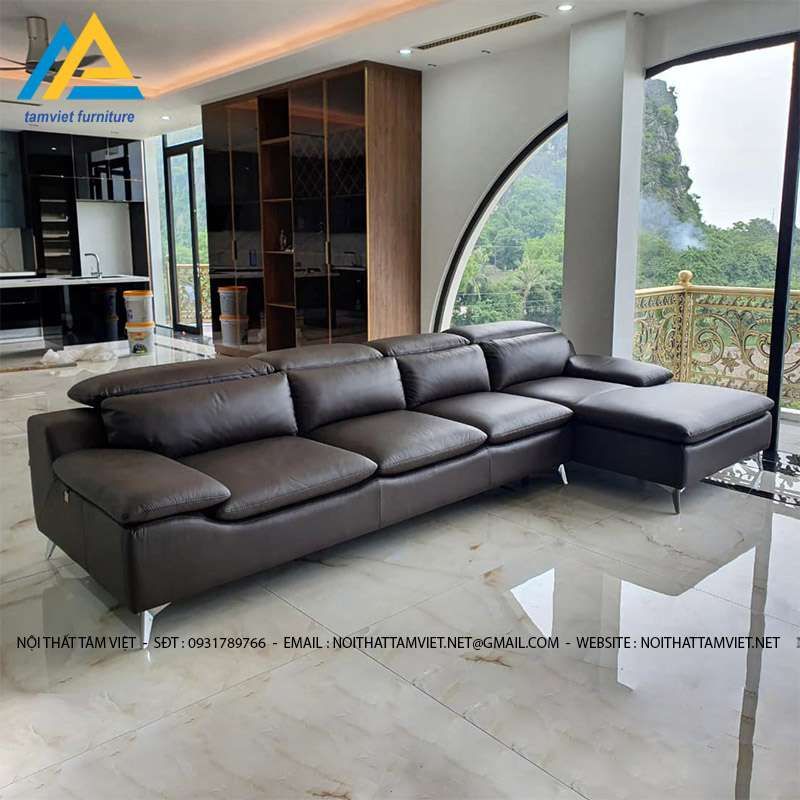 Sofa da đẹp sang trọng