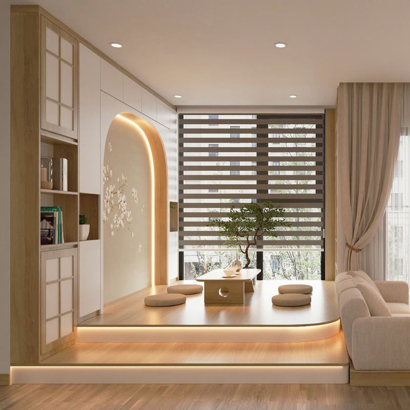 Thiết kế nhà ở chung cư phong cách Nhật Vinhome Liễu Giai CHC-02
