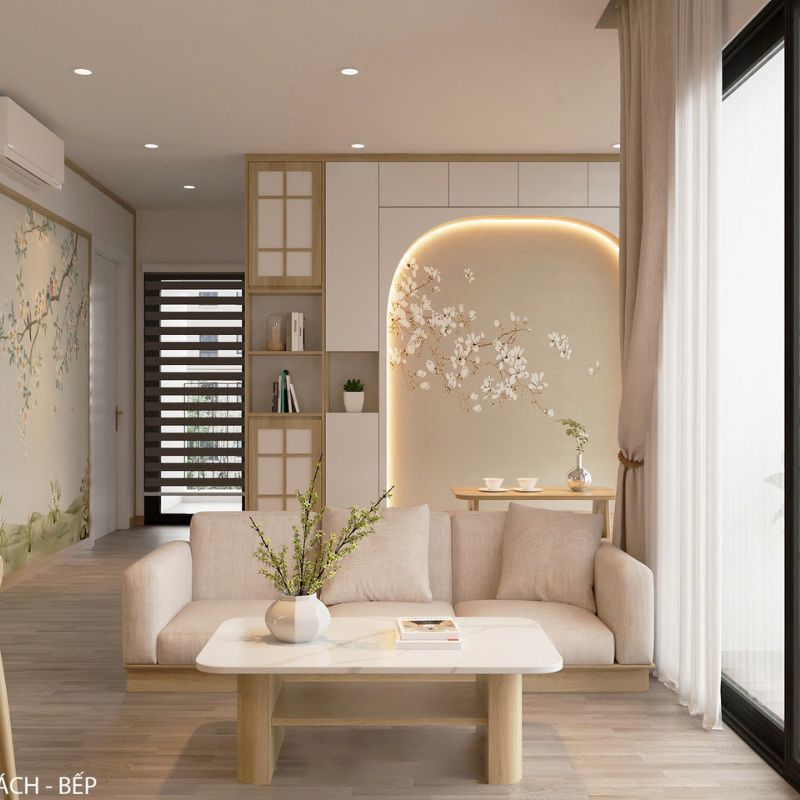 Thiết kế nhà ở chung cư phong cách Nhật Vinhome Liễu Giai CHC-02