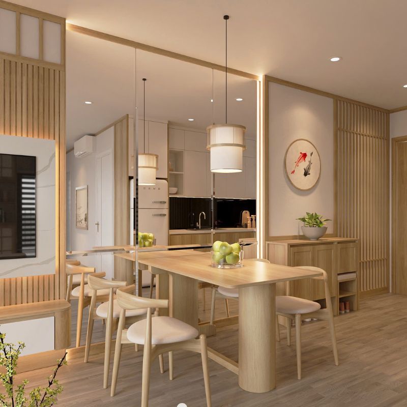 Thiết kế nhà ở chung cư phong cách Nhật Vinhome Liễu Giai CHC-02