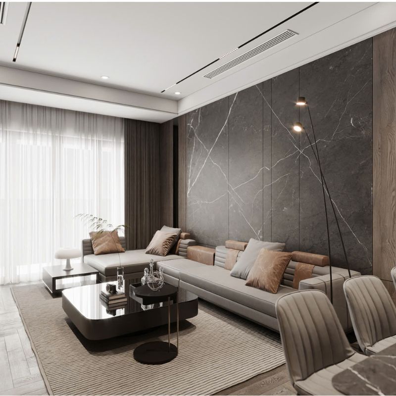 Thiết kế nội thất chung cư sang trọng đơn giản Tô Hiệu,Hà Đông CHC-01
