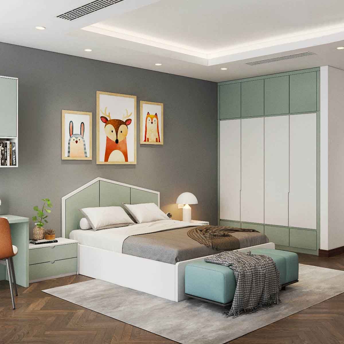 Thiết kế nội thất phòng ngủ trẻ em CPT-39