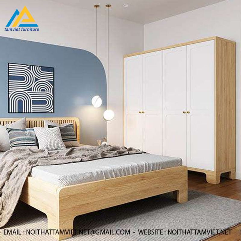 Tủ áo gỗ 4 cánh TACN-04