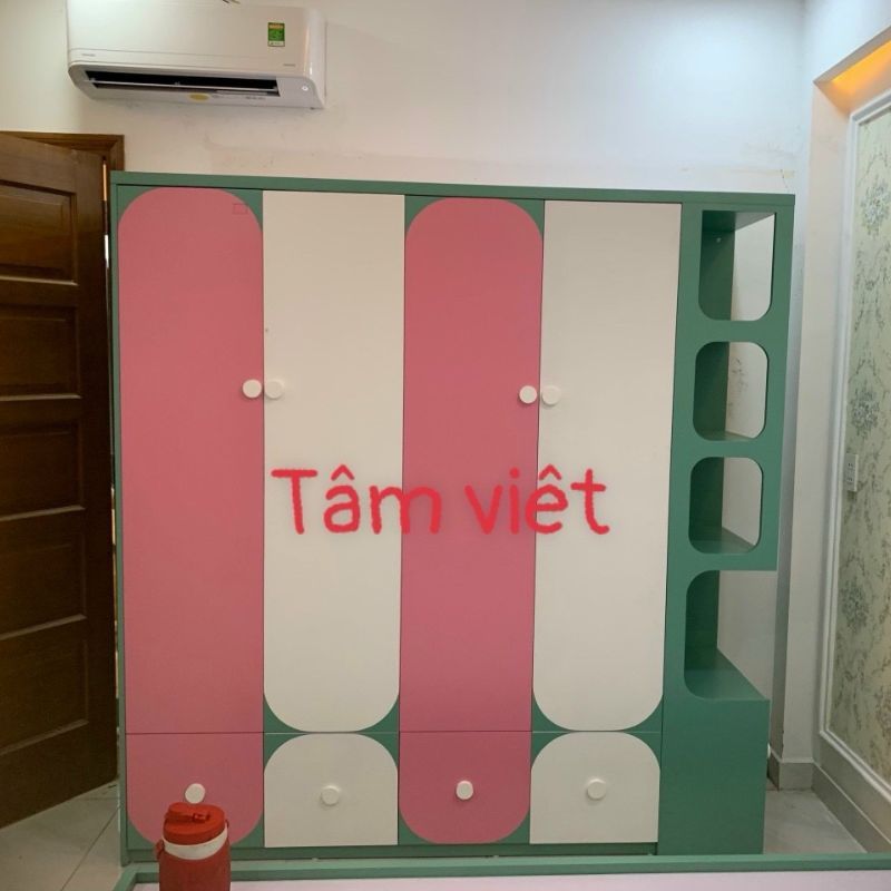 Tủ áo quần em bé gỗ công nghiệp TTE-1901