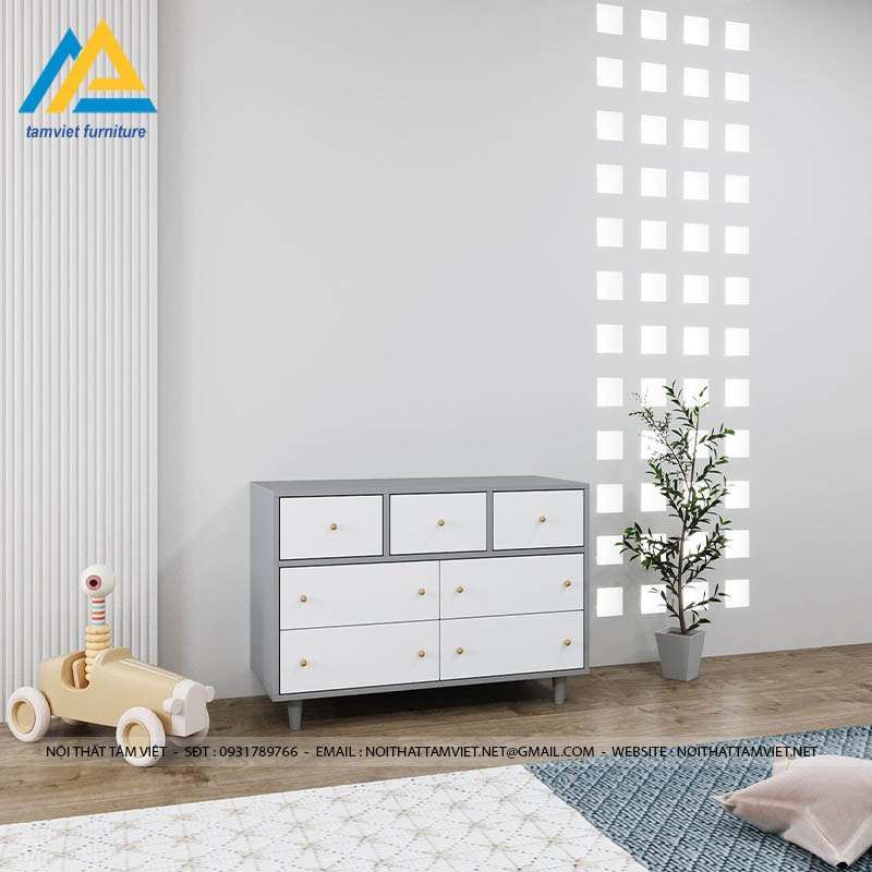 Tủ cho bé sơ sinh gỗ công nghiệp TTE-1006