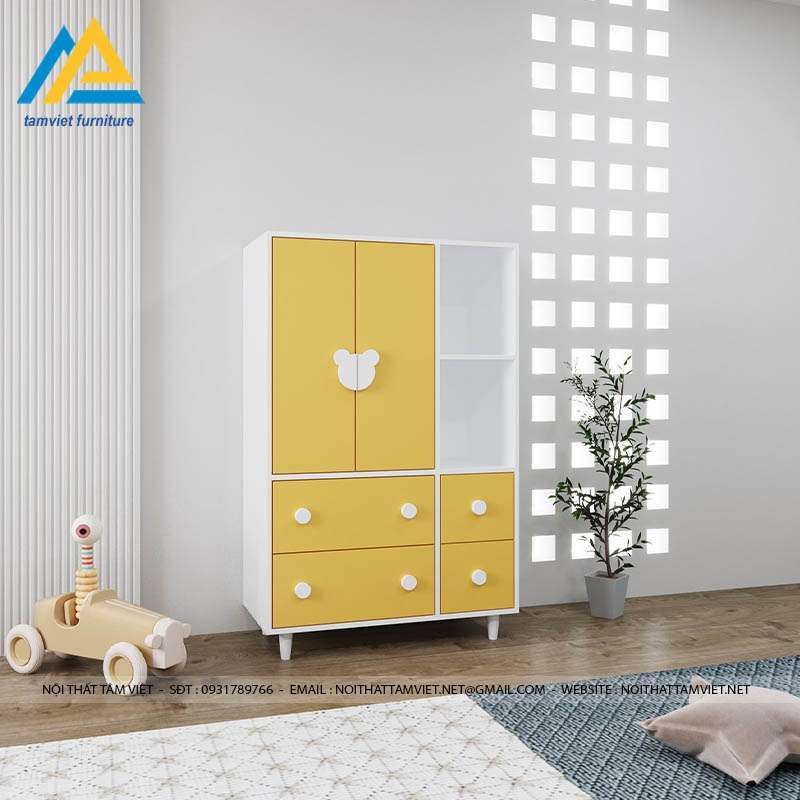 Tủ để đồ cho bé gỗ công nghiệp TTE-905
