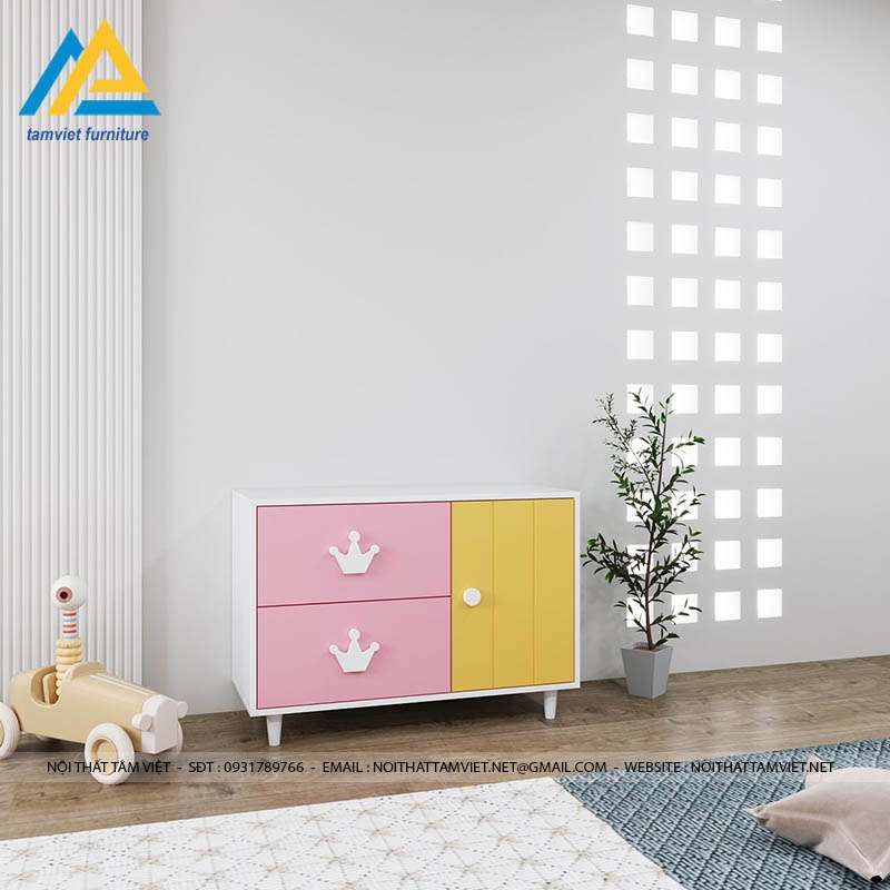 Tủ đồ em bé bằng gỗ công nghiệp TTE-10010