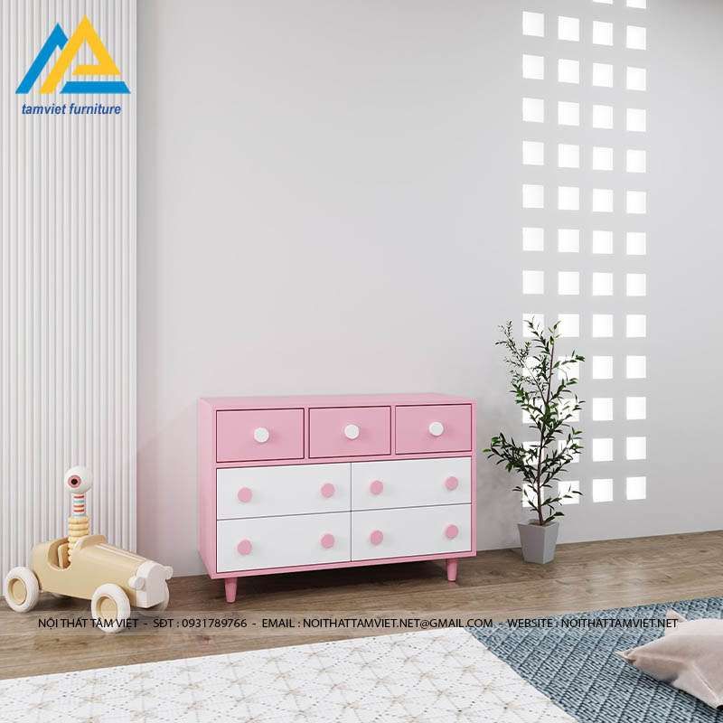 Tủ quần áo sơ sinh gỗ công nghiệp TTE-1005