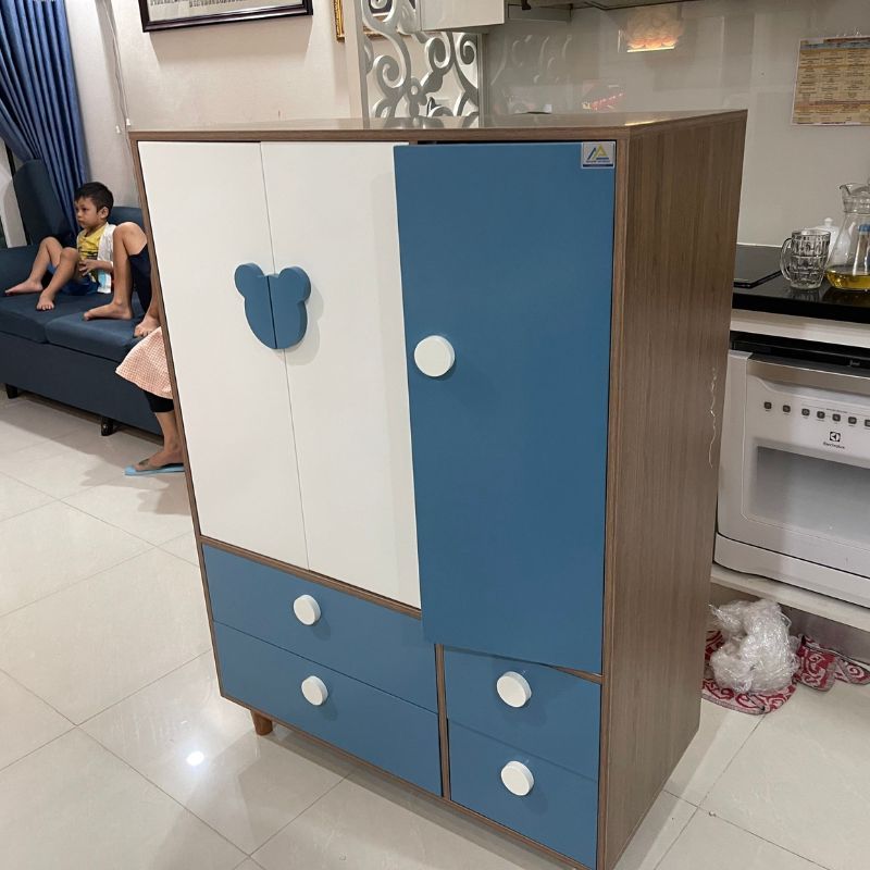 Tủ trẻ em bằng gỗ công nghiệp TTE-907