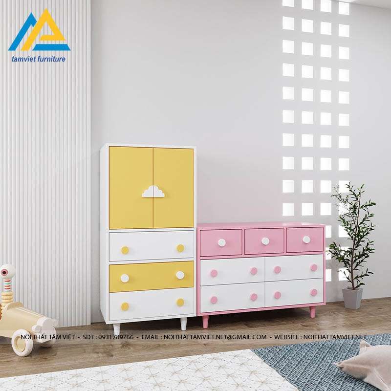 Tủ trẻ sơ sinh gỗ công nghiệp TTE-1608